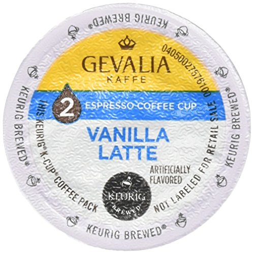 0778894509359 - GEVALIA VANILLA LATTE K-CUP PACKS AND FROTH PACKETS 100 CALORIES, 9 COUNT