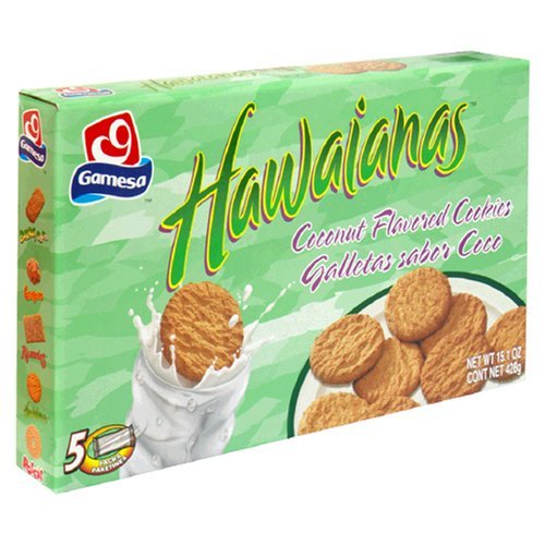 0778894603521 - GAMESA HAWAIANAS COOKIES, GINGER, 14.8-OUNCE BOXES (PACK OF 12) BY GAMESA