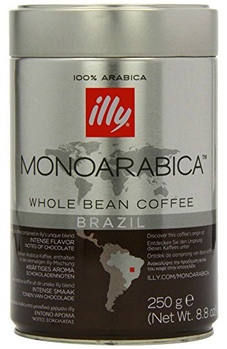 0778894824872 - ILLY MONOARABICA WHOLE BEAN, SINGLE ORIGIN BRAZIL COFFEE BEANS 8.8 OUNCE
