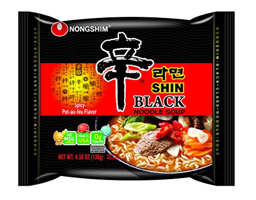 0778894861716 - NONGSHIM SHIN BLACK NOODLE SOUP, SPICY, 4.58 (PACK OF 18)