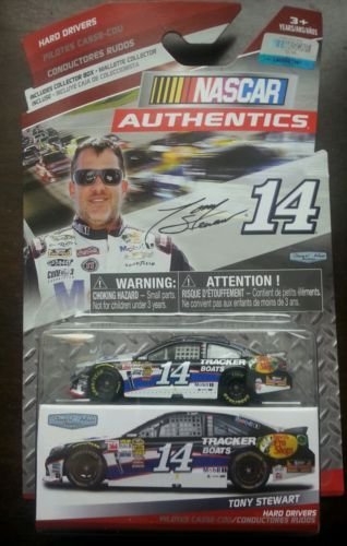 0778988118252 - HARD DRIVERS EDITION TONY STEWART #14 MOBIL ONE 1 TRACKER BOATS BASS PRO CHEVY 1/64 SCALE DIECAST NASCAR AUTHENTICS INCLUDES COLLECTOR BOX