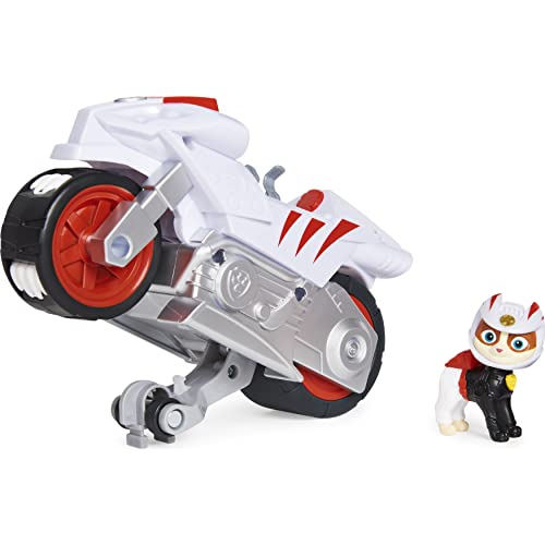 0778988330418 - PAW PATROL, MOTO PUPS WILDCAT’S DELUXE PULL BACK MOTORCYCLE VEHICLE WITH WHEELIE FEATURE AND TOY FIGURE
