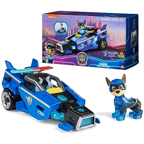 0778988404966 - PAW PATROL: THE MIGHTY MOVIE, TOY CAR WITH CHASE MIGHTY PUPS ACTION FIGURE, LIGHTS AND SOUNDS, KIDS TOYS FOR BOYS & GIRLS 3+