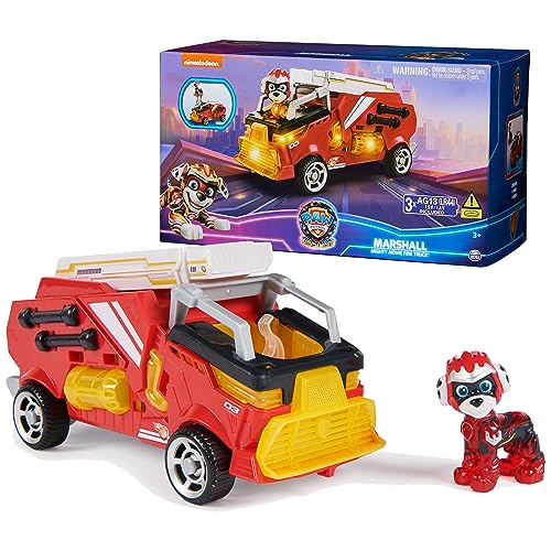 0778988404973 - PAW PATROL: THE MIGHTY MOVIE, FIRETRUCK TOY WITH MARSHALL MIGHTY PUPS ACTION FIGURE, LIGHTS AND SOUNDS, KIDS TOYS FOR BOYS & GIRLS 3+