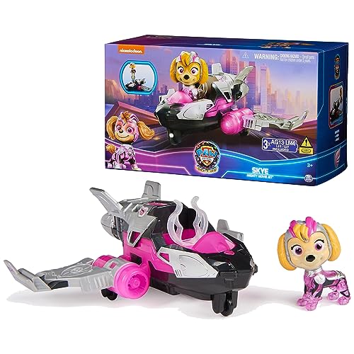0778988404980 - PAW PATROL: THE MIGHTY MOVIE, AIRPLANE TOY WITH SKYE MIGHTY PUPS ACTION FIGURE, LIGHTS AND SOUNDS, KIDS TOYS FOR BOYS & GIRLS 3+