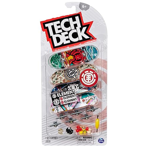 0778988405932 - TECH DECK, ULTRA DLX FINGERBOARD 4-PACK, ELEMENT SKATEBOARDS, COLLECTIBLE AND CUSTOMIZABLE MINI SKATEBOARDS, KIDS TOY FOR AGES 6 AND UP