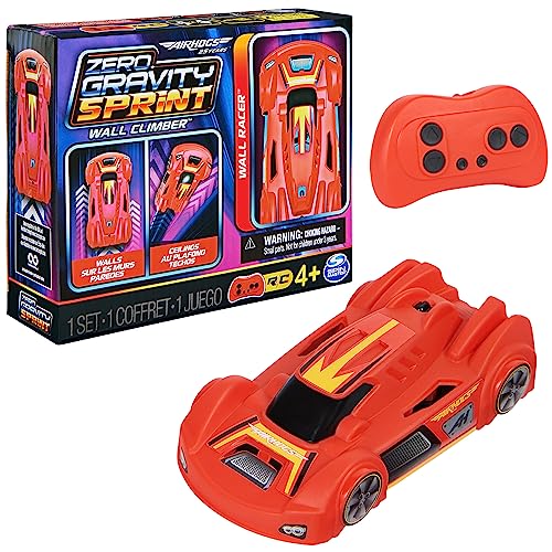 0778988459515 - AIR HOGS, ZERO GRAVITY SPRINT RC CAR WALL CLIMBER, RED USB-C RECHARGEABLE INDOOR WALL RACER, OVER 4-INCHES, KIDS TOYS FOR KIDS AGES 4 AND UP