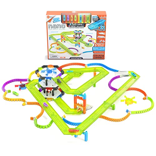 0778988506660 - HEXBUG FLASH NANO NANOTOPIA - COLORFUL SENSORY PLAYSET FOR KIDS - BUILD YOUR OWN PLAYGROUND - OVER 130 PIECES AND BATTERIES INCLUDED