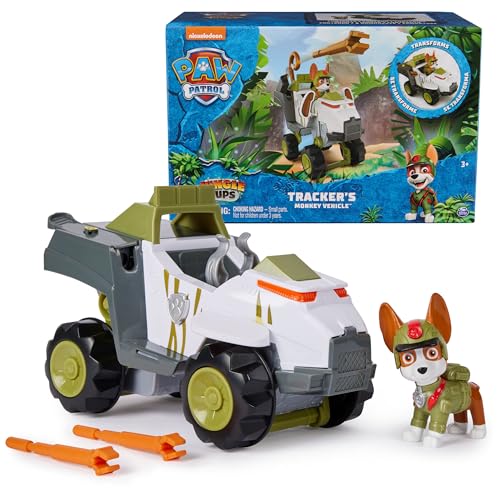 0778988520154 - PAW PATROL JUNGLE PUPS, TRACKER’S MONKEY VEHICLE, TOY TRUCK WITH COLLECTIBLE ACTION FIGURE, KIDS TOYS FOR BOYS & GIRLS AGES 3 AND UP