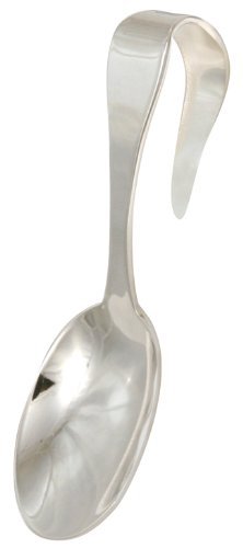7797478155037 - STEPHAN BABY KEEPSAKE SILVER PLATED BENT-HANDLED SPOON IN SATIN-LINED GIFT BOX, MODEL: 553585