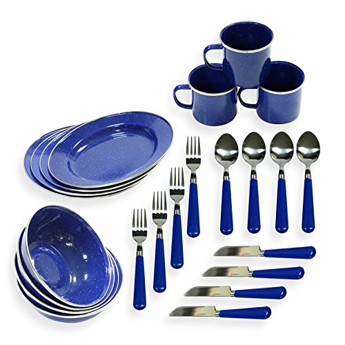0780186102728 - PICNIC SETS,CAMPING TABLEWARE SET,CAMPING PLATES,THIS SET INCLUDES FOUR PLATES,MUGS, BOWLS,SPOONS,KNIVES AND FORKS.