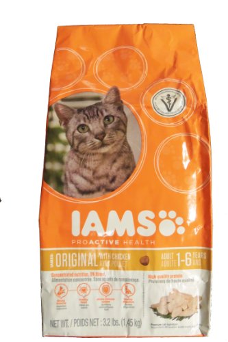 0780305187339 - IAMS PROACTIVE HEALTH ORIGINAL CAT FOOD WITH CHICKEN - 3.2 LB BAG