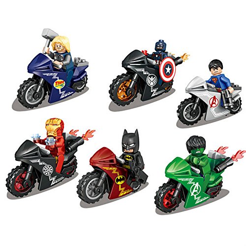 0000780328745 - POPULAR MODEL 6PCS/SET MOTORCYCLE MINIFIGURE BUILDING BLOCKS TOYS WITH WEAPONS BEST GIFT FOR CHILDREN