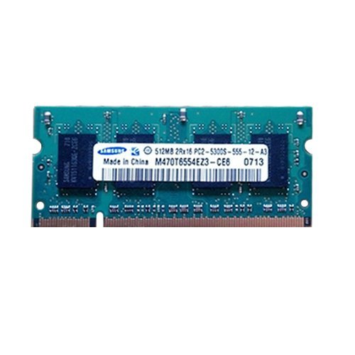 7805714346528 - SAMSUNG 512MB PC2-5300 DDR2-667 NON-ECC UNBUFFERED M470T6554EZ3-CE6