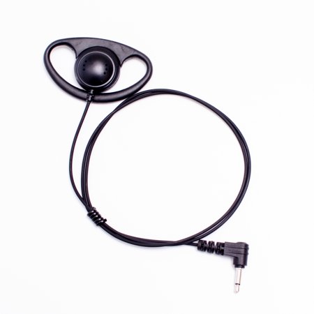 0780729604023 - 10 PACK MAXTOP ARP07-35L D-SHARP EARHANGER RECEIVING ONLY EARPHONE WITH 3.5MM PLUG FOR SPEAKER MICROPHONE