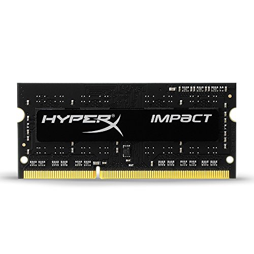 0780746718840 - KINGSTON HYPERX IMPACT BLACK 4GB 1600MHZ DDR3L CL9 SODIMM 1.35V LAPTOP MEMORY (HX316LS9IB/4)