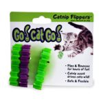 0780824102820 - GO CAT GO CATNIP FLIPPERS MULTI COLORED 3 FLIPPERS