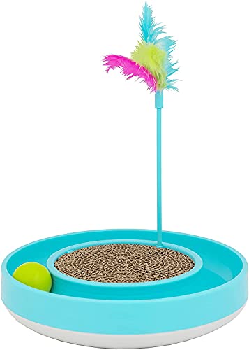 0780824152115 - OURPETS WOBBLE SCRATCH TRACK CAT TOY