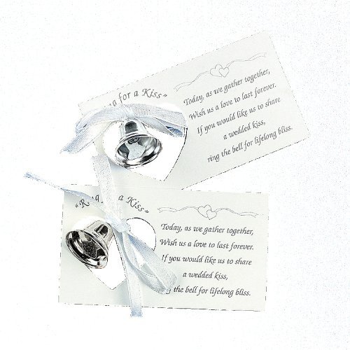 0780984654009 - SILVER WEDDING MINI BELL DECORATIONS FAVORS (SET OF 50)