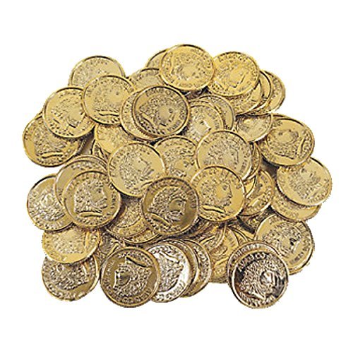 0780984994365 - PLASTIC GOLD COINS (144 COUNT)