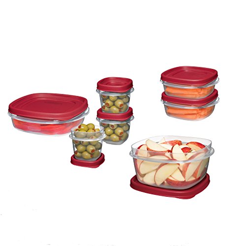 0781147680750 - RUBBERMAID EASY FIND LID FOOD STORAGE CONTAINER, BPA-FREE PLASTIC, 18-PIECE SET