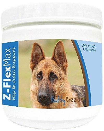 0781163631927 - HEALTHY BREEDS Z-FLEX MAX HIP AND JOINT SUPPORT SOFT CHEWS, GERMAN SHEPHERD / 50 COUNT BY HEALTHY BREEDS