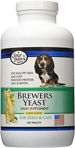 0781163679455 - FOUR PAWS BREWERS YEAST GARLIC FLAVORED DOG AND CAT TABLETS , 1000 COUNT