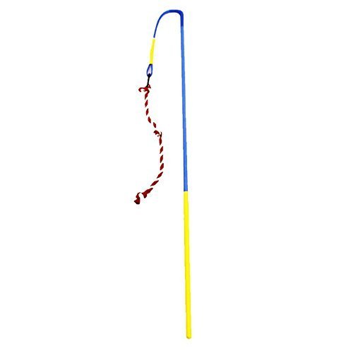 0781163781905 - OUTDOOR DOG TOY - TETHER TUG FOR POWER BREEDS OR EXTRA LARGE PETS OVER 60 POUNDS - BLUE AND YELLOW BY TETHER TUG OUTDOOR DOG TOY EXTRA LARGE BLUE/YELLOW