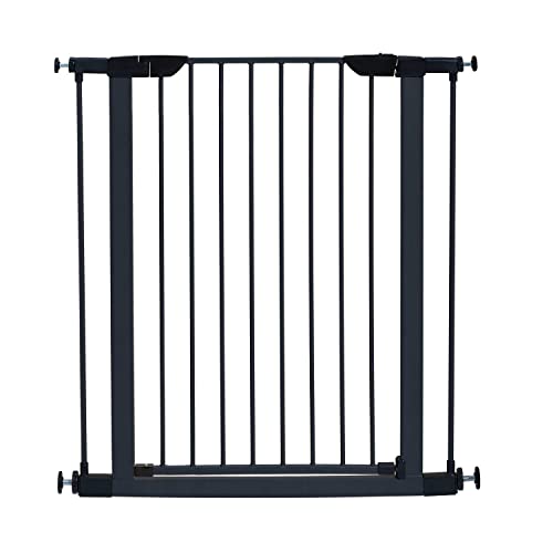 0781163902591 - MIDWEST HOMES FOR PETS 39 HIGH WALK-THRU STEEL PET GATE, 29 - 38 WIDE IN TEXTURED GRAPHITE