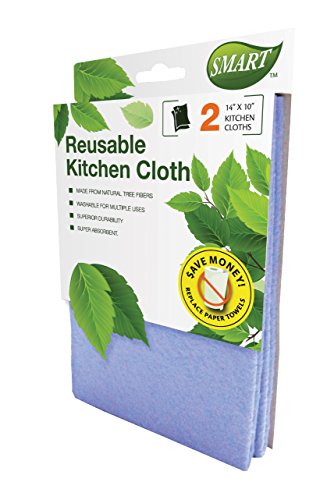 0781241100345 - SMART 10034 REUSABLE KITCHEN CLEANING CLOTH, 14X10-INCH, 2-PACK