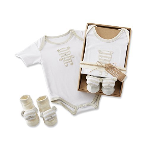 0781264095383 - BABY ASPEN BEARY SWEET LAYETTE SET FOR BABY, WHITE/BEIGE, 0-6 MONTHS BY BABY ASPEN