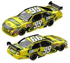 0781317593927 - ACTION RACING COLLECTIBLES CARL EDWARDS 2010 SUBWAY #99 FORD FUSION COT REAR WING 1:64 SCALE