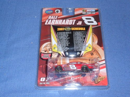 0781317648894 - 2007 NASCAR WINNER'S CIRCLE . . . DALE EARNHARDT JR. #8 DEI 1/64 DIECAST . . . INCLUDES 1/24 SCALE HOOD MAGNET