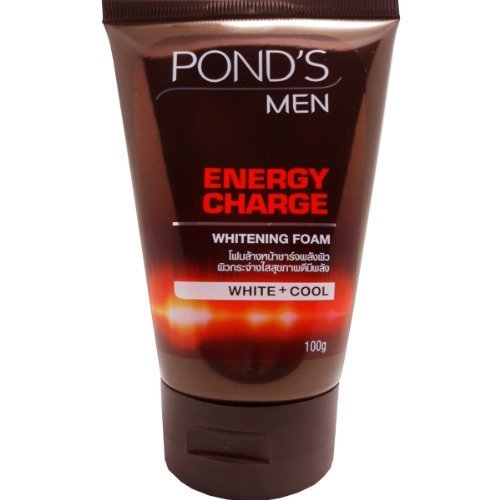 0781549606402 - POND'S MEN WHITENING FOAM ENERGY CHARGE COFFEE BEAN EXTRACT COOLING MENTHOL NET WT 100G (3.53 OZ) X 2 TUBES BY POND'S