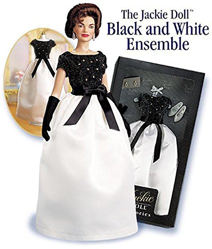 0781624516855 - THE JACKIE DOLL WHITE AND BLACK GOWN FRANKLIN MINT BY THE JACKIE DOLL ACCESSORIES