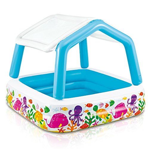0781624728562 - INTEX SUN SHADE INFLATABLE POOL, 62 X 62 X 48, FOR AGES 2+