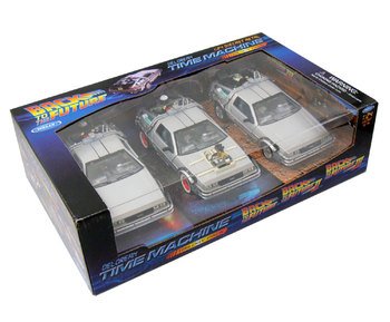 0781714124007 - BACK TO THE FUTURE 1, 2, 3 TRILOGY SET DELOREAN TIME MACHINE 1/24 BY WELLY 22400-3G