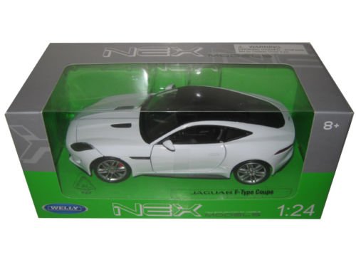 0781714406011 - 2015 JAGUAR F-TYPE WHITE 1/24 BY WELLY 24060