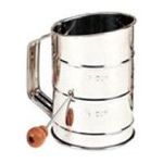 0781723280138 - MRS. ANDERSONS BAKING 1-CUP STAINLESS STEEL CRANK FLOUR SIFTER