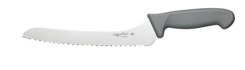 0781723380043 - CUTLERY-PRO GOURMET CHEF SCALLOPED OFFSET BREAD KNIFE, PROFESSIONAL QUALITY, NSF APPROVED, GERMAN CARBON STEEL (X50CRMOV15), 9-INCH BLADE