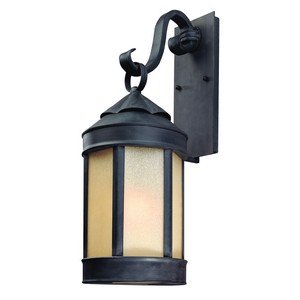 0782042673960 - TROY LIGHTING B1463AI ANDERSONS FORGE COLLECTION 1-LIGHT EXTERIOR WALL LANTERN, ANTIQUE IRON FINISH WITH IVORY SEEDED GLASS