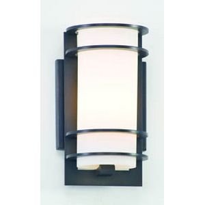 0782042976573 - TROY LIGHTING B6061BA VIBE COLLECTION 1-LIGHT ENERGY STAR WALL LANTERN, BRUSHED ALUMINUM FINISH WITH MATTE OPAL GLASS