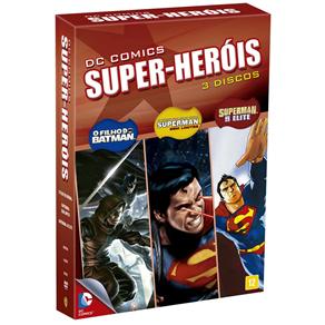 7821110199285 - DVD - DC COMICS SUPER-HERÓIS: O FILHO DO BATMAN - SUPERMAN VS. ELITE - SUPERMAN SEM LIMITES - 3 DISCOS