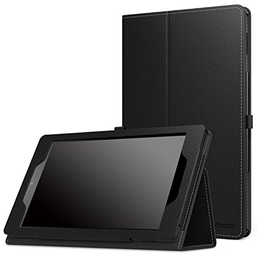 0782301283411 - MOKO CASE FOR ALL-NEW AMAZON FIRE HD 8 (2016 6TH GENERATION) - SLIM FOLDING STAND COVER WITH AUTO WAKE / SLEEP FOR FIRE HD 8 TABLET (6TH GEN, 2016 RELEASE ONLY), BLACK