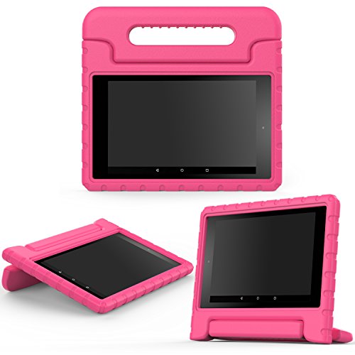 0782301283534 - MOKO CASE FOR ALL-NEW AMAZON FIRE HD 8 (2016 6TH GENERATION) - KIDS SHOCK PROOF CONVERTIBLE HANDLE LIGHT WEIGHT PROTECTIVE STAND COVER CASE FOR FIRE HD 8 TABLET (6TH GEN, 2016 RELEASE ONLY), MAGENTA