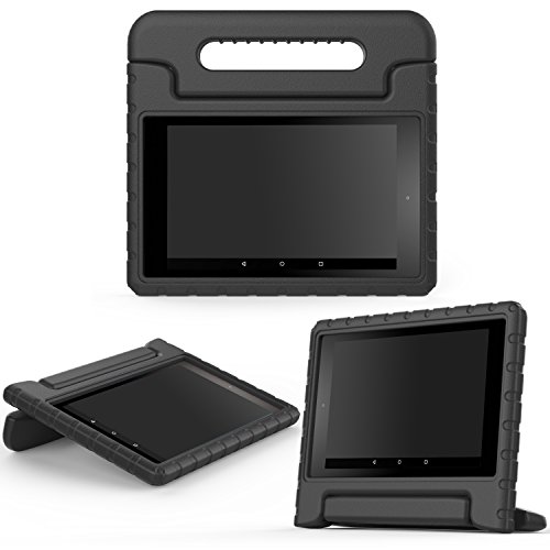 0782301286146 - MOKO CASE FOR ALL-NEW AMAZON FIRE HD 8 (2016 6TH GENERATION) - KIDS SHOCK PROOF CONVERTIBLE HANDLE LIGHT WEIGHT PROTECTIVE STAND COVER CASE FOR FIRE HD 8 TABLET (6TH GEN, 2016 RELEASE ONLY), BLACK