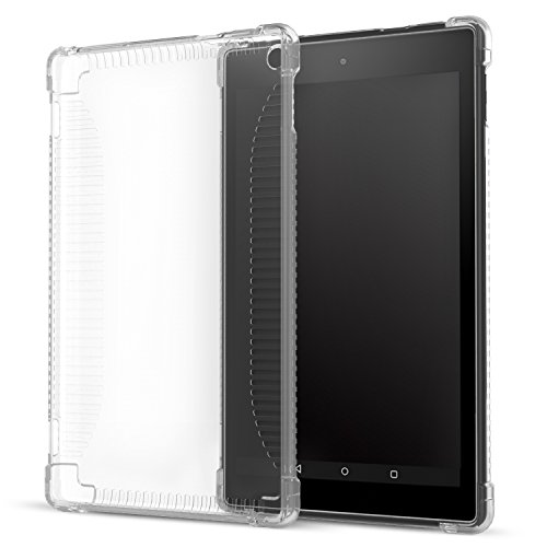 0782301286450 - MOKO CASE FOR ALL-NEW AMAZON FIRE HD 8 (2016 6TH GENERATION) - SOFT TPU SKIN TRANSPARENT FLEXIBLE BACK CLEAR GRIP SLIM COVER FOR FIRE HD 8 TABLET (6TH GEN, 2016 RELEASE ONLY), CRYSTAL CLEAR