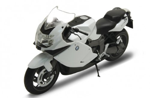 0782361119781 - BMW K1300S WHITE DIECAST MOTORCYCLE MODEL 1/10 BY WELLY 62805W