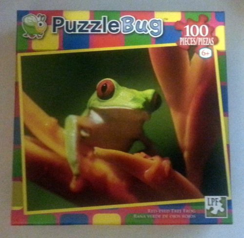 0782361220326 - PUZZLEBUG 100 PIECE JIGSAW PUZZLE RED-EYED TREE FROG BY LPF