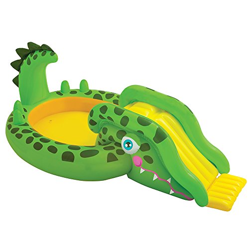 0078257301188 - INTEX GATOR INFLATABLE PLAY CENTER, 99 X 55 X 34, FOR AGES 2+